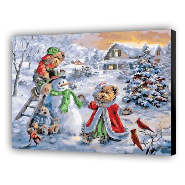 Muñeco de nieve y osos - Hola Hobby