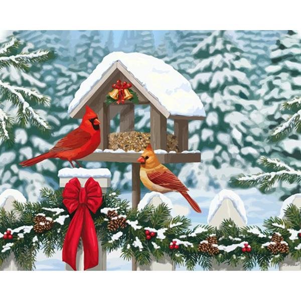 Navidad y pájaros - Hola Hobby