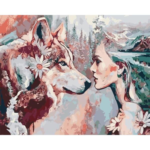 Niña y lobo - Hola Hobby