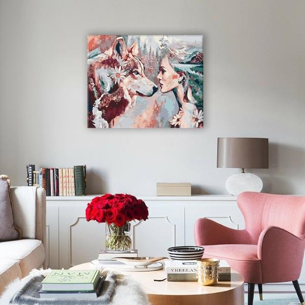 Niña y lobo - Hola Hobby