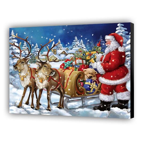Papá Noel y renos - Hola Hobby