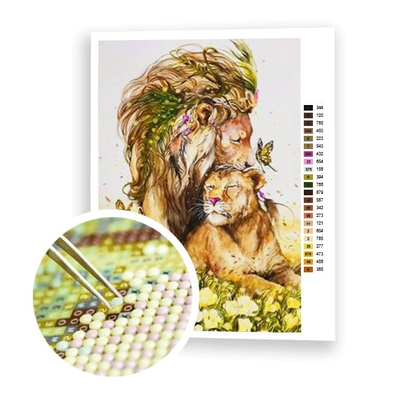 Par de leones - Hola Hobby