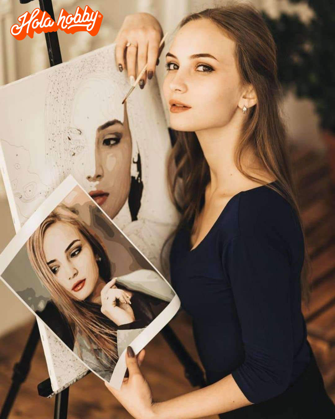 Pintura personalizada por números con tu foto - Hola Hobby