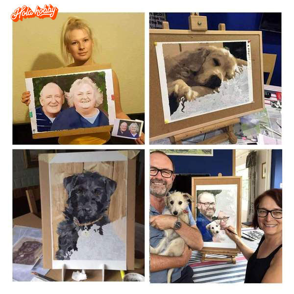 Pintura personalizada por números con tu foto - Hola Hobby