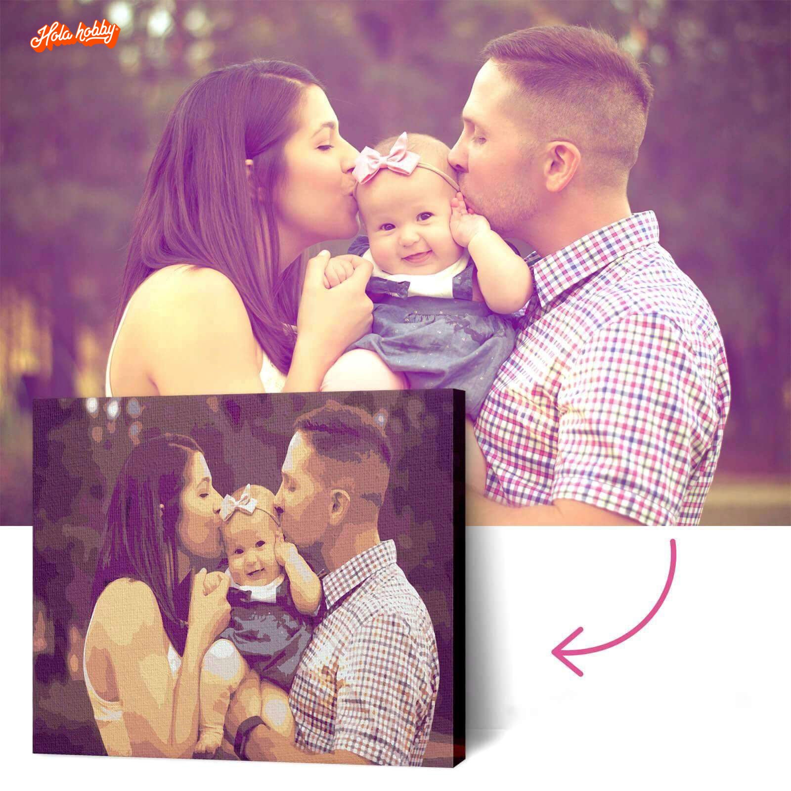 Pintura personalizada por números con tu foto - Hola Hobby