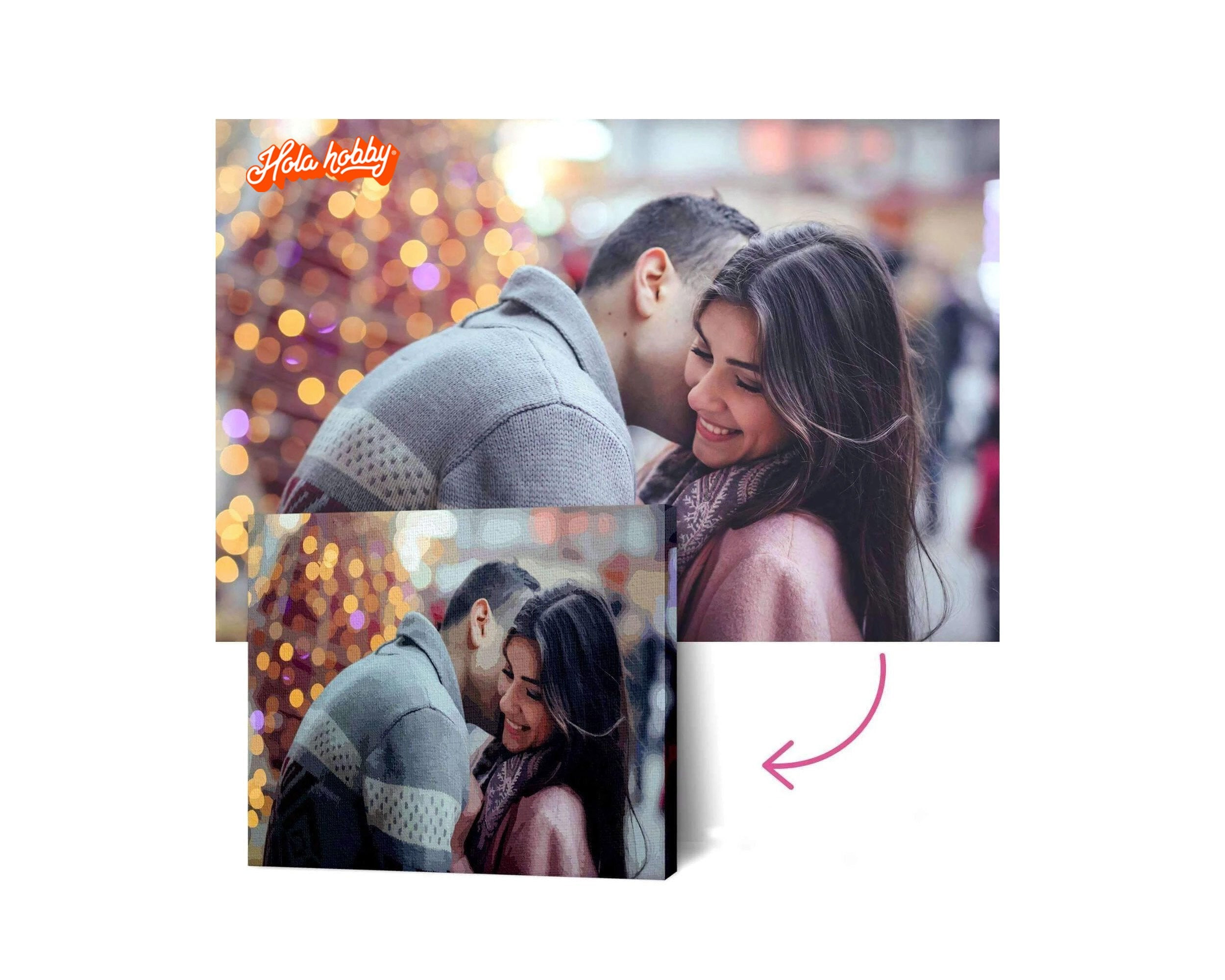 Pintura personalizada por números con tu foto - Hola Hobby