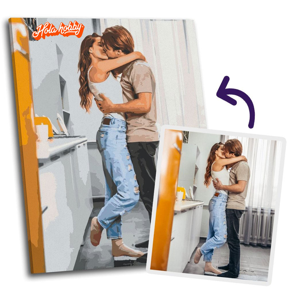 Pintura personalizada por números con tu foto - Hola Hobby