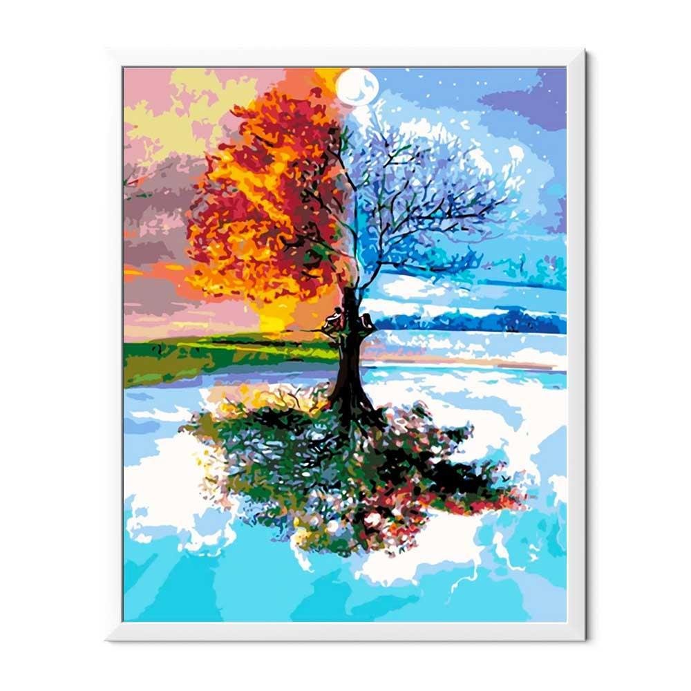 Pintura Diamante Cuatro Estaciones - Hola Hobby