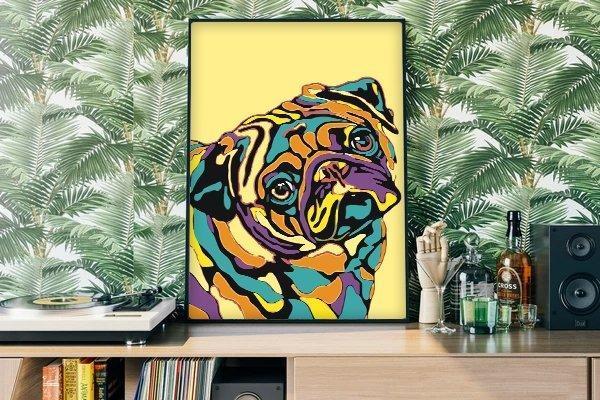 Pug colorido - Hola Hobby (5457195761815)