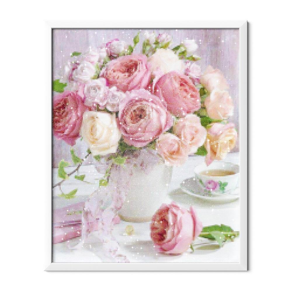 Rosas en un florero - Hola Hobby