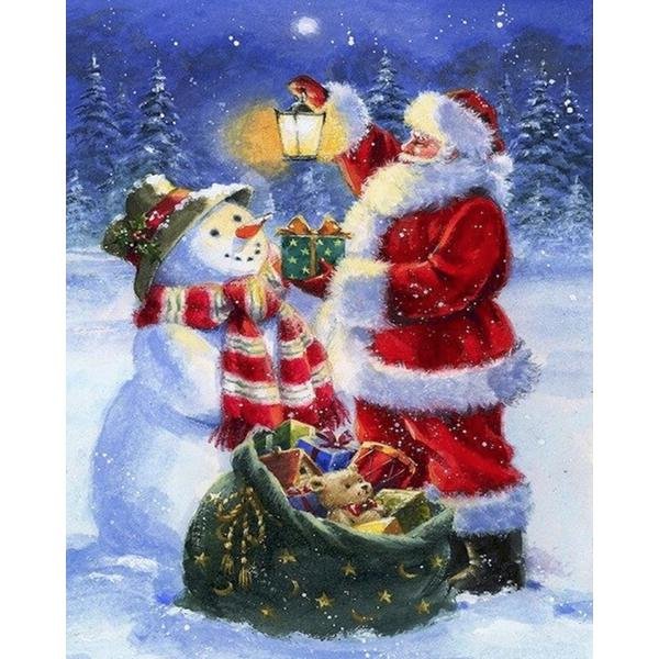 Santa y muñeco de nieve - Hola Hobby