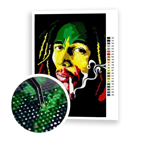 Bob Marley Coloreado - Hola Hobby