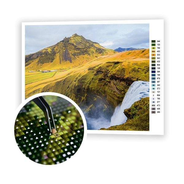 Cascada en islandia - Hola Hobby