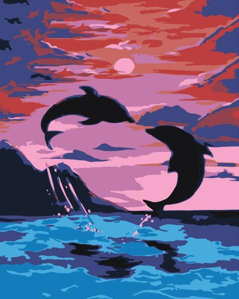 Delfines al atardecer - Hola Hobby (5457192616087)