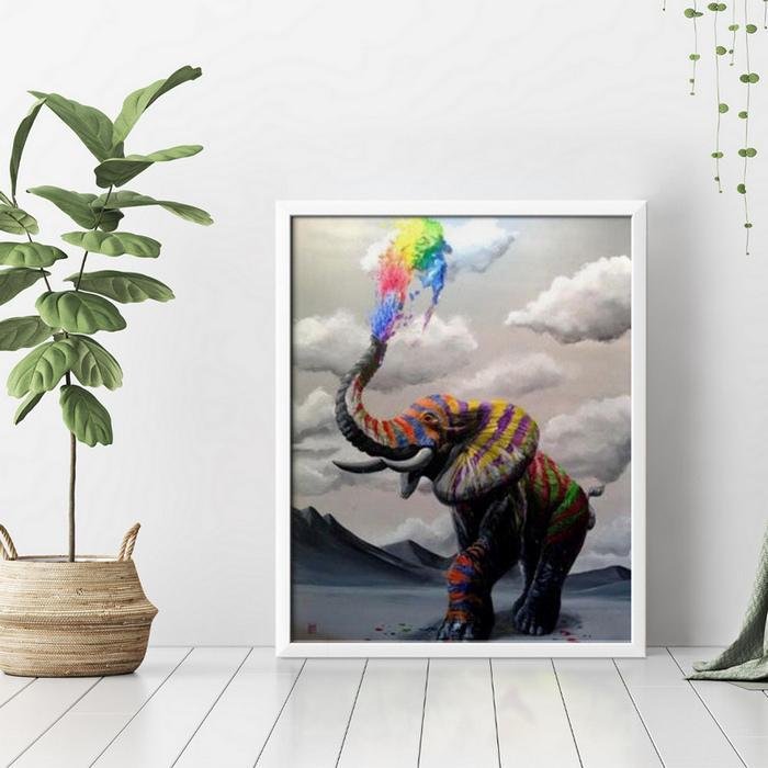 Elefante arcoiris - Hola Hobby