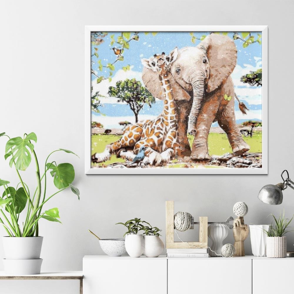 Elefante y jirafa - Hola Hobby