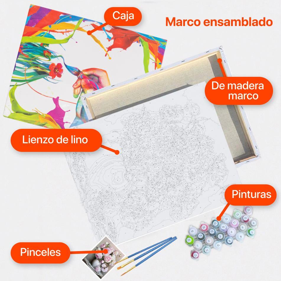 Flores multicolores - Hola Hobby