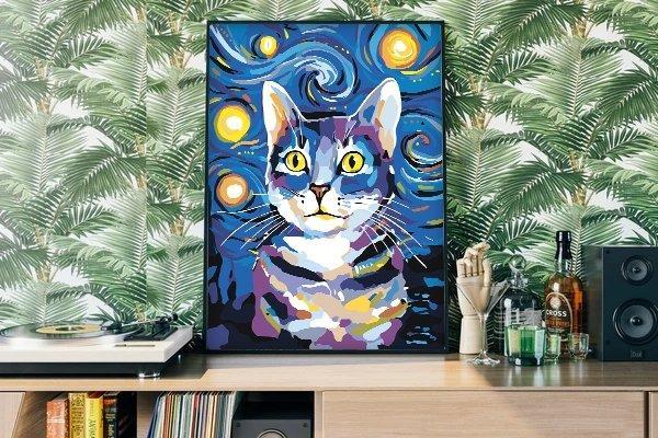 Gato en azul - Hola Hobby (5457189634199)